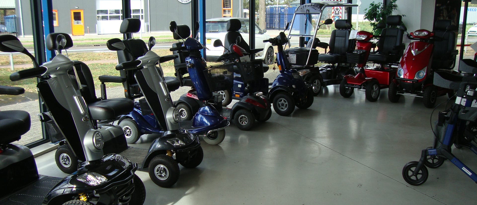 scootmobiel showroom